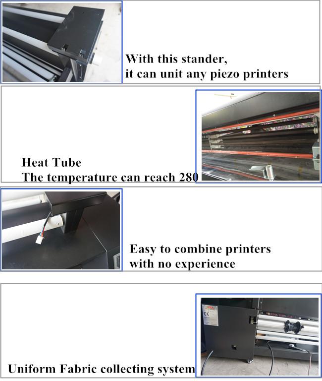 Rolo de Muticolor do grande formato para rolar o trabalho do calefator de matéria têxtil de Digitas com impressora 2