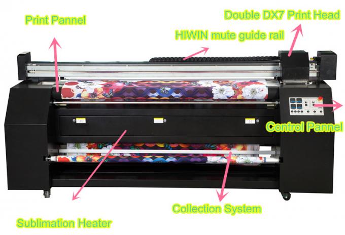 2 máquina de impressão de pano de Digitas da máquina/rolo de impressão do algodão de Epson Dx7 7