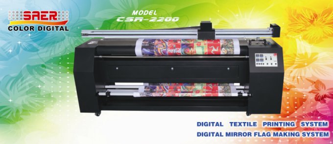 Embandeire a máquina de impressão da tela de Pritning da cortina diretamente com tinta da sublimação da tintura 2